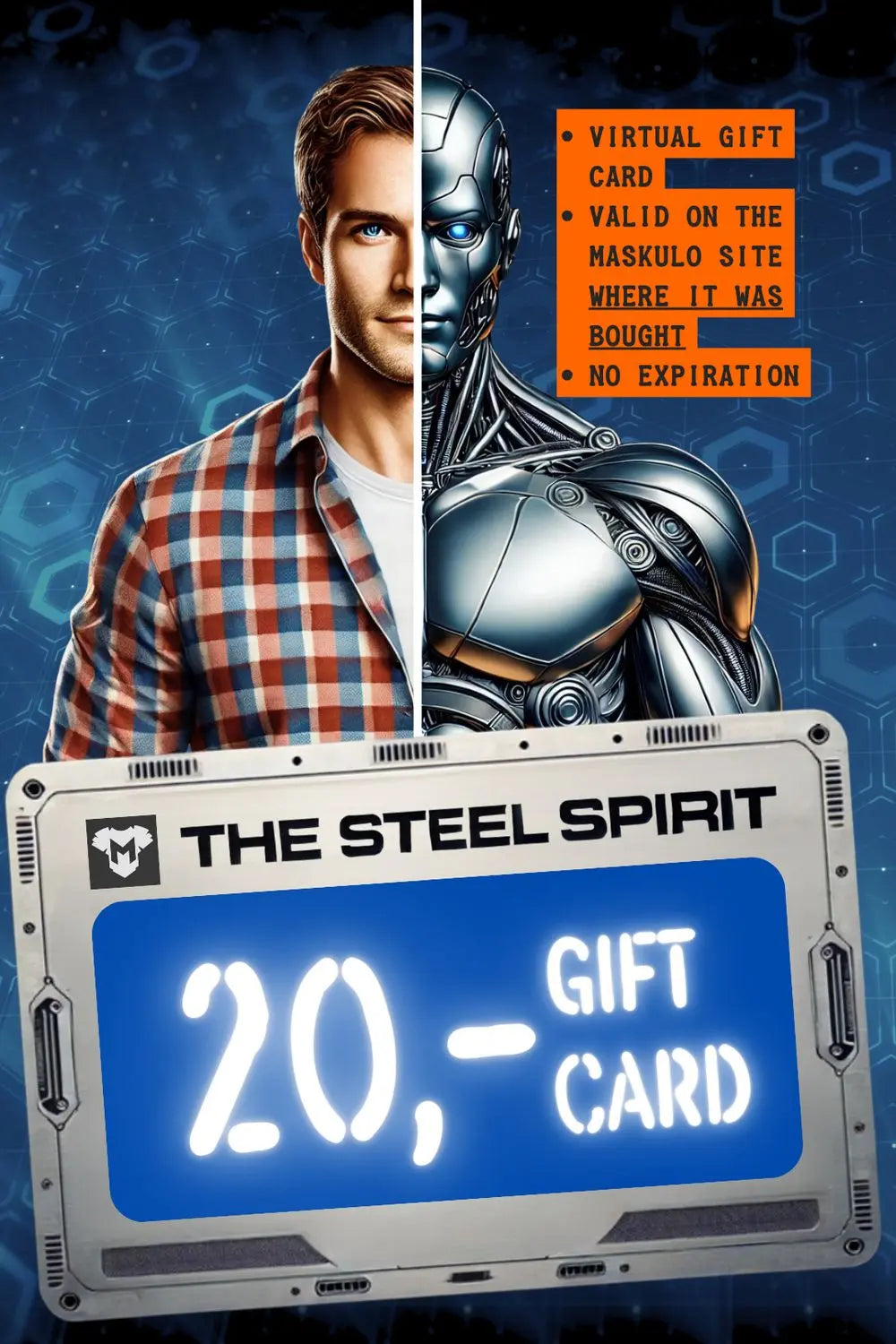 Tarjeta Regalo Maskulo "El Espíritu de Acero"