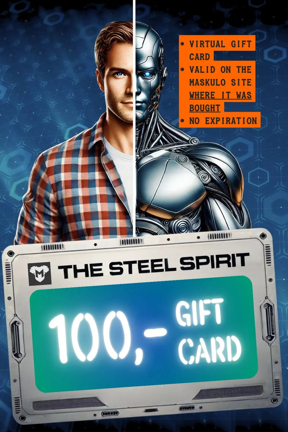 Tarjeta Regalo Maskulo "El Espíritu de Acero"