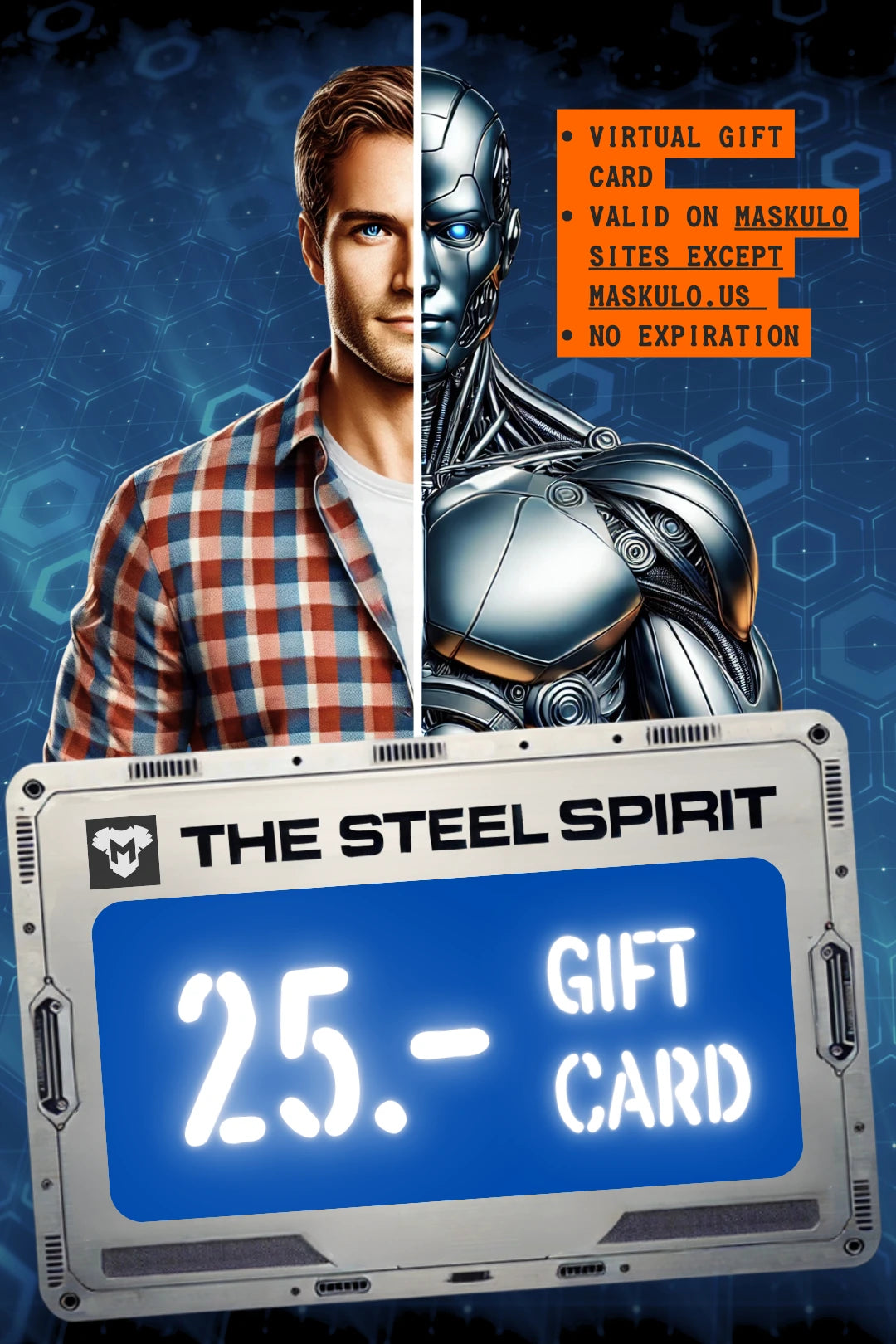 Maskulo Gift Card &quot;The Steel Spirit&quot;