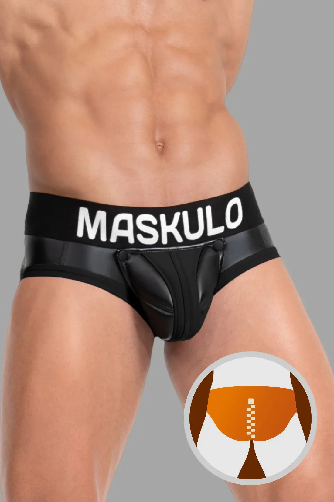 Briefs with Pads. Black