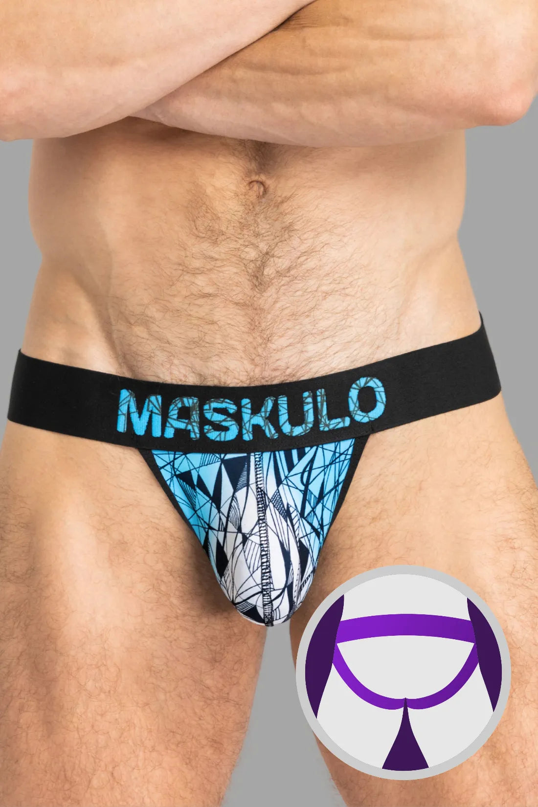 ARMOR Jock with ART-X effect. Black and Blue