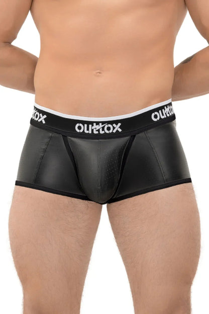 Outtox. Short de coffre arrière ouvert avec pièce à pression. Noir