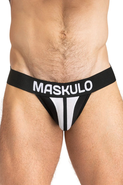 TIGER Jock with POUCH-SNAP. Black and White