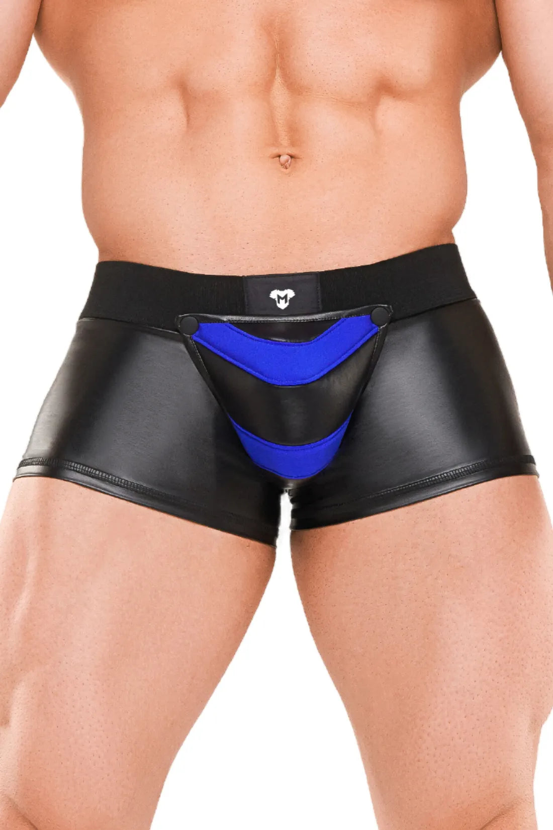 Armored Next. Herren-Shorts. Schwarz und Blau „Royal“