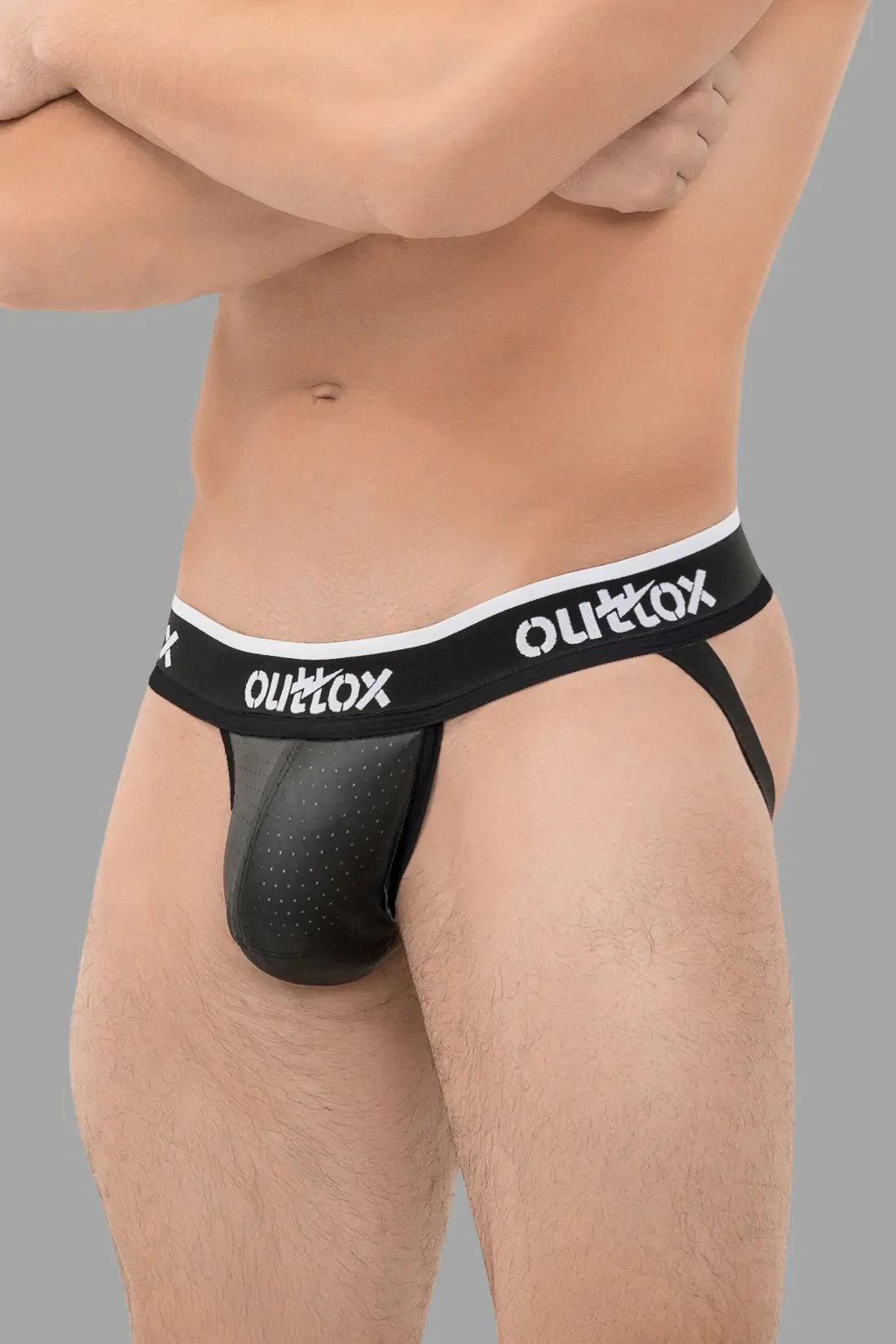 Outtox. Jock with Snap Codpiece. Black