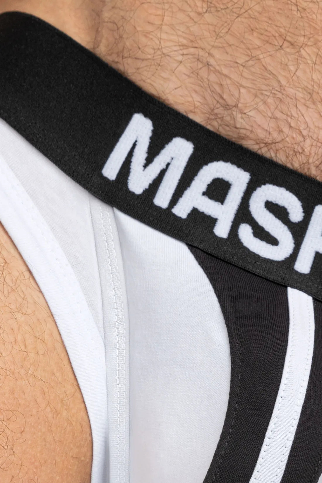 Tiger Briefs POUCH-SNAP. White and Black