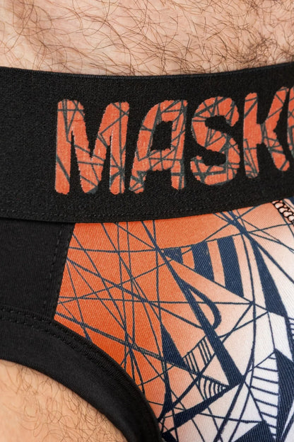 ARMOR Briefs with ART-X effect. Black and Orange