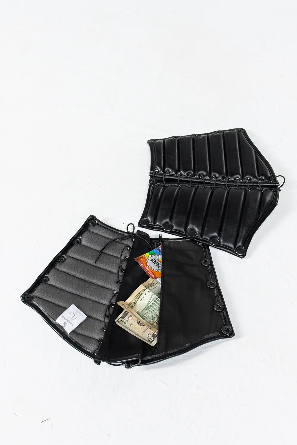 Armored. Leather-look Forearm Guard Wallet (1 pc)