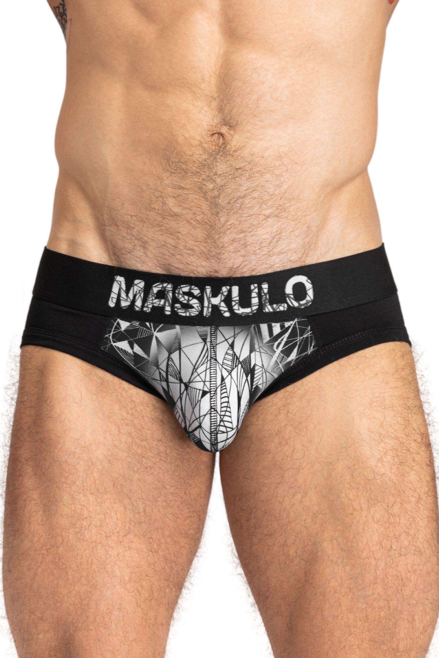 ARMOR Briefs with ART-X effect. Black+White