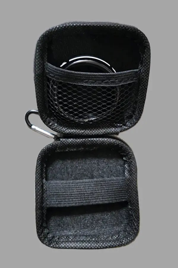 Jax Wanderlust. Mini Zip-Case with Carabiner. Black