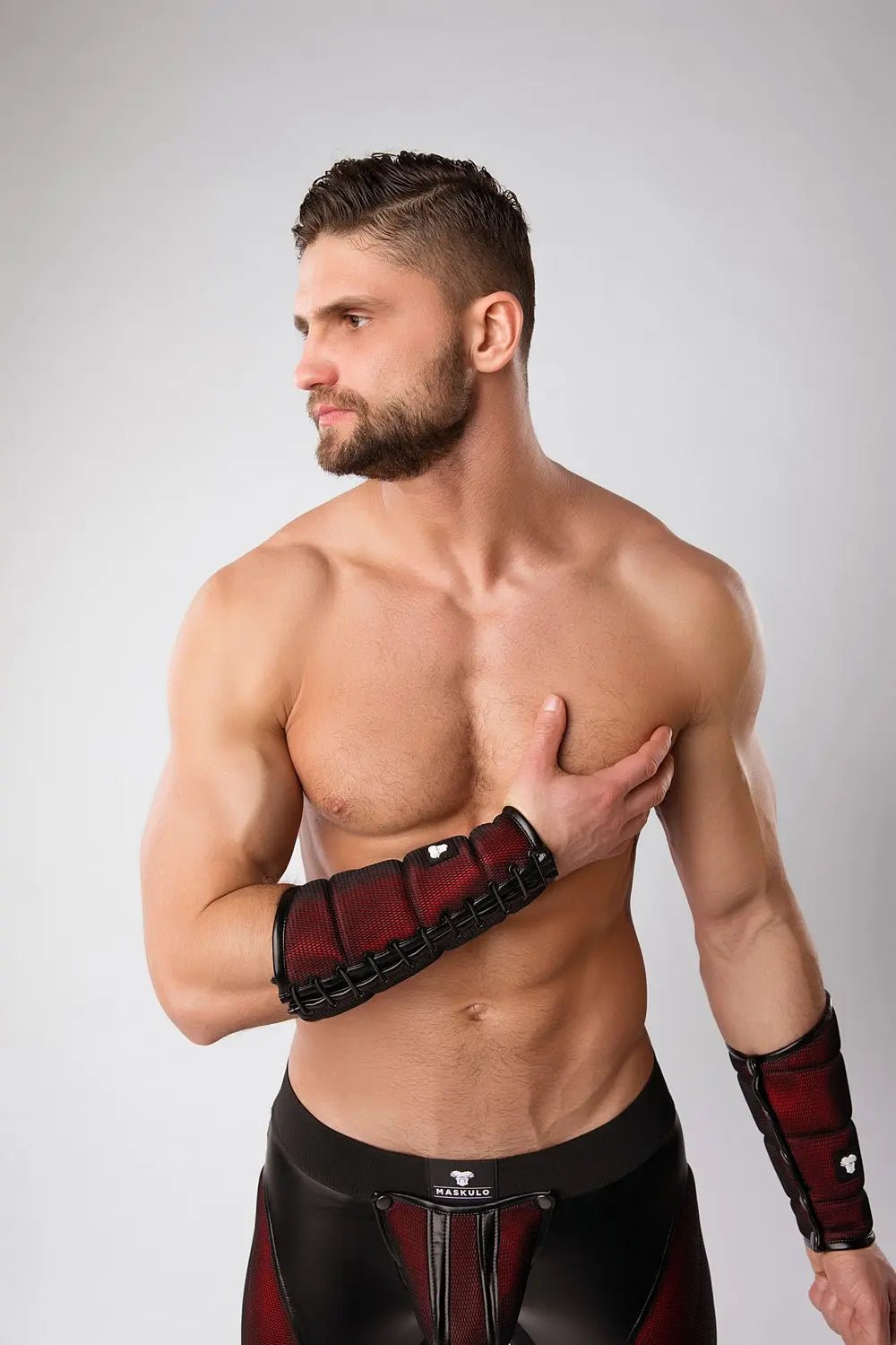Armored. Color - Under. Forearm Guard Wallet (1 pc). Red - Maskulo - MAC135-Y1 - Maskulo EU Global Online Store