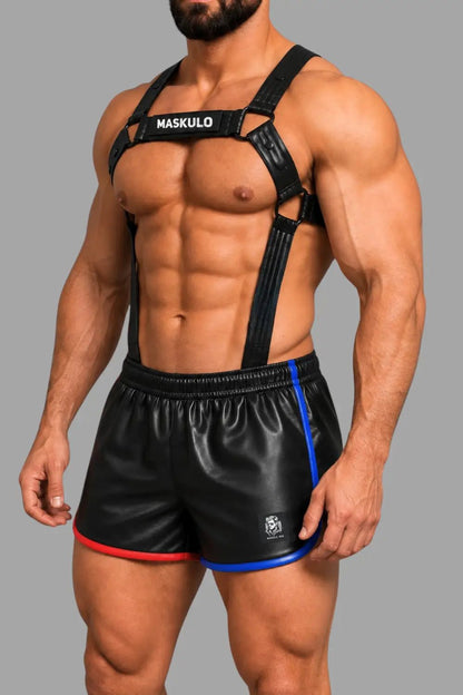 Axel GoDuo Shorts. Red + Blue - Maskulo - MSH275-Y1- Maskulo EU Global Online Store
