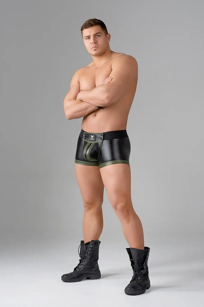 EnForce. Waist - high Codpiece Trunk shorts. Open Rear - Maskulo - MTR146-Y1 - Maskulo EU Global Online Store