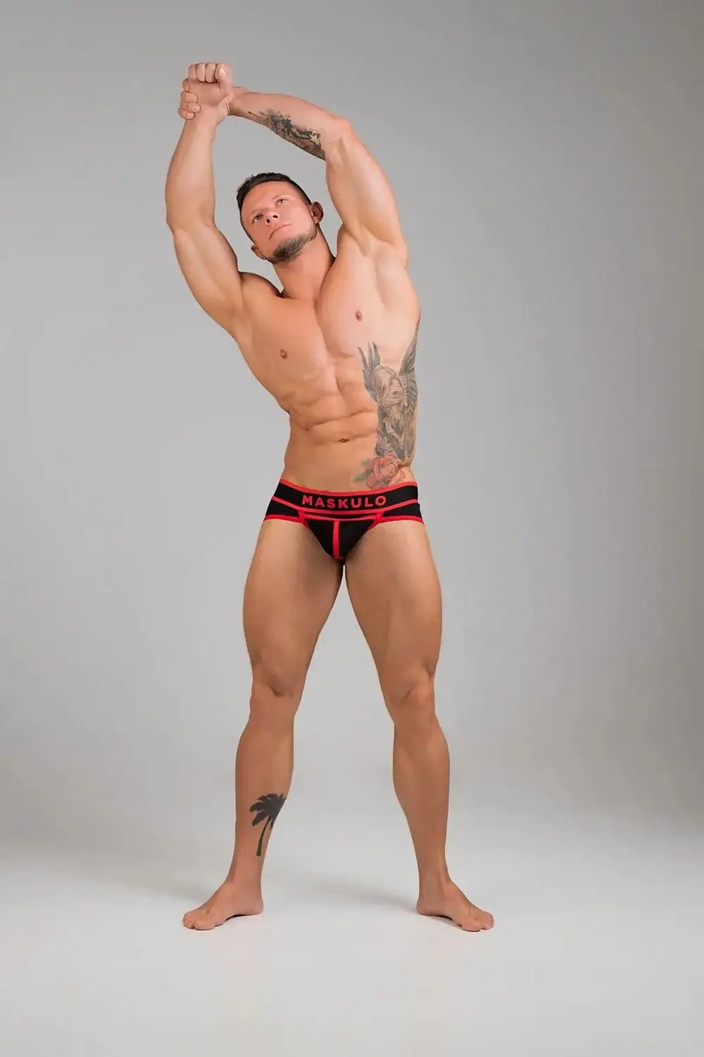 Life. Briefs. Open rear. Cotton. Red - Maskulo - MBR116-Y1 - Maskulo EU Global Online Store