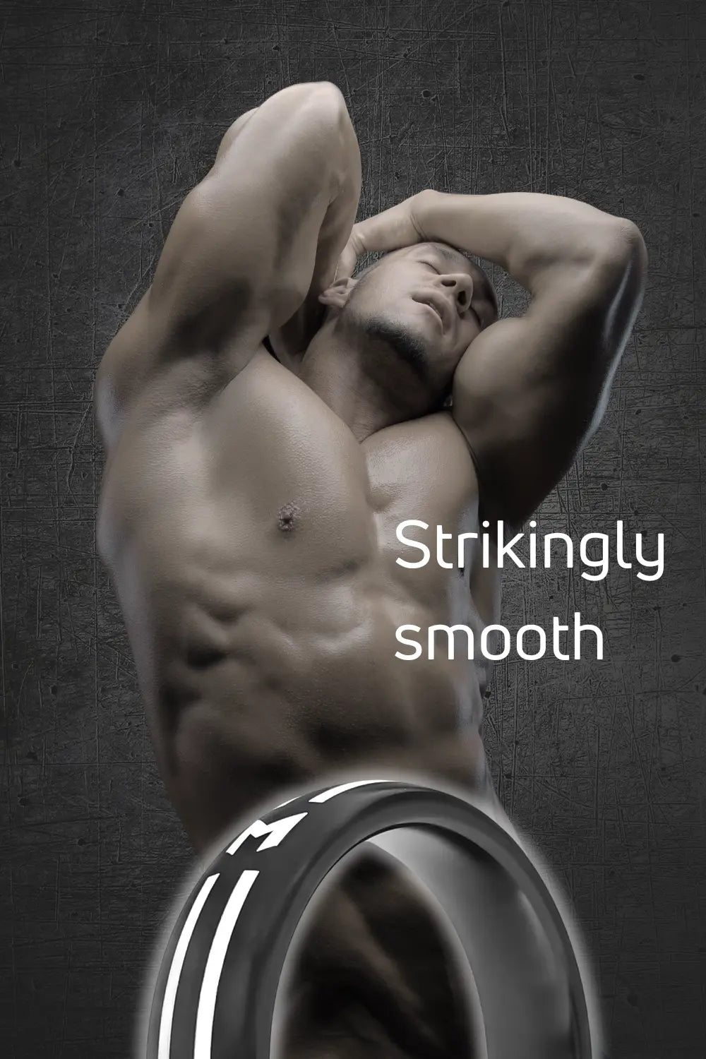 Maskulo black aluminum cock ring Midnight with smooth hypoallergenic enamel, a bold fetish accessory for urban Gen Z and gender-fluid style