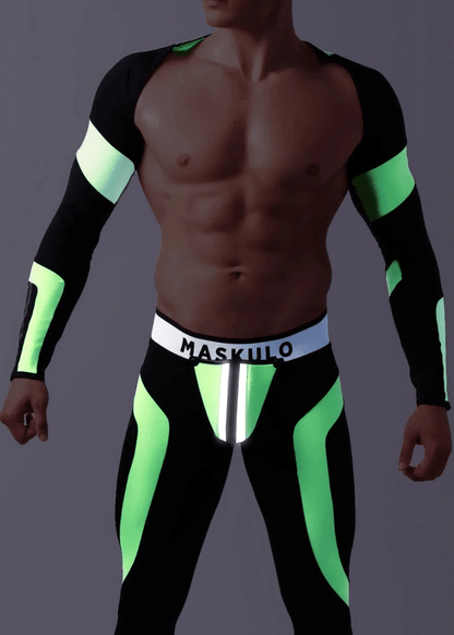 Youngero Crop Top. Long Sleeves. Green Neon - Maskulo - MTP157-Y1 - Maskulo EU Global Online Store