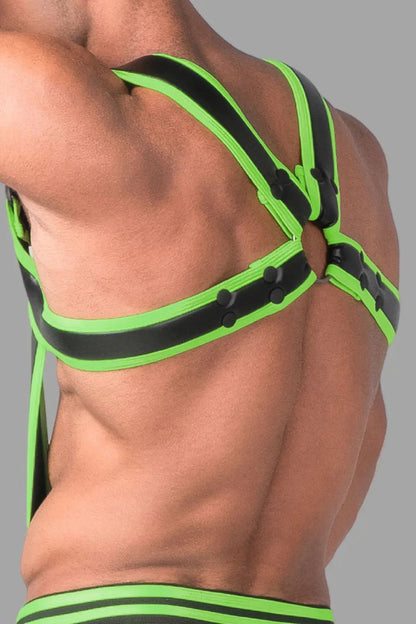 Youngero Generation Y. Body Harness with Cockring. Green Neon - Maskulo - MHR197-Y1 - Maskulo EU Global Online Store